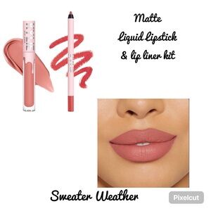 KYLIE COSMETICS Full Coverage Matte Lip Kit-Sweater Weather NO BOX